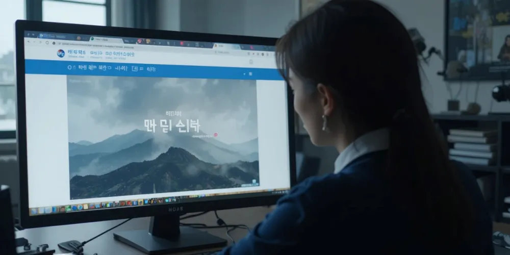지원금 신청 방법 검색 화면 모습
