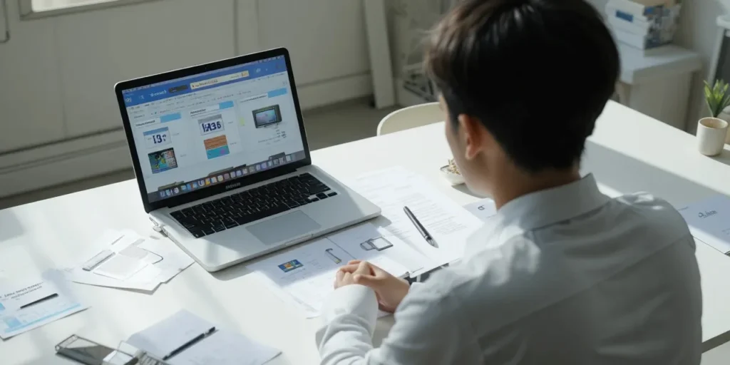 노트북 발열 해결 방법을 비교하는 모습