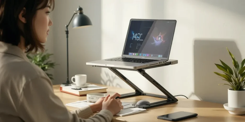 노트북 온도 낮추는 방법을 실천하는 모습