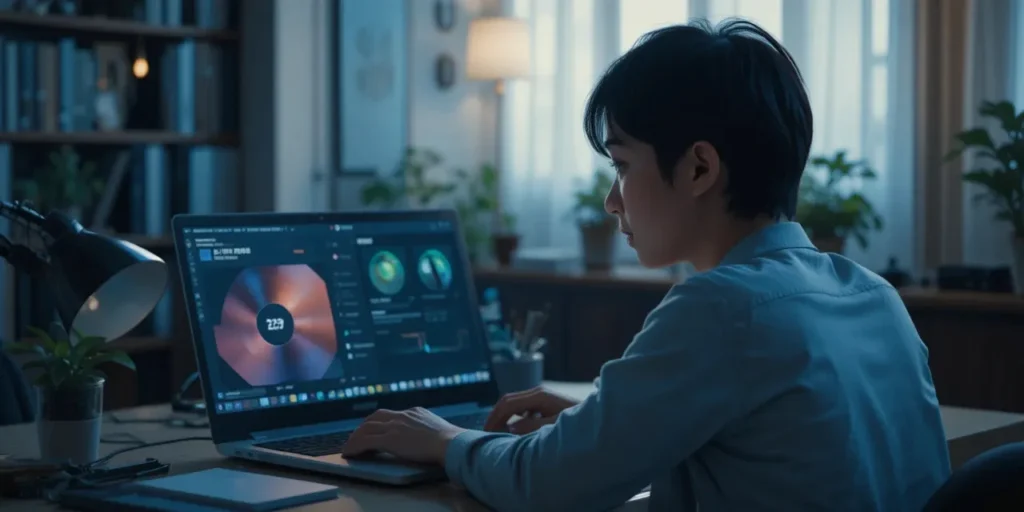 노트북 팬 소음 줄이는 법을 적용하는 모습