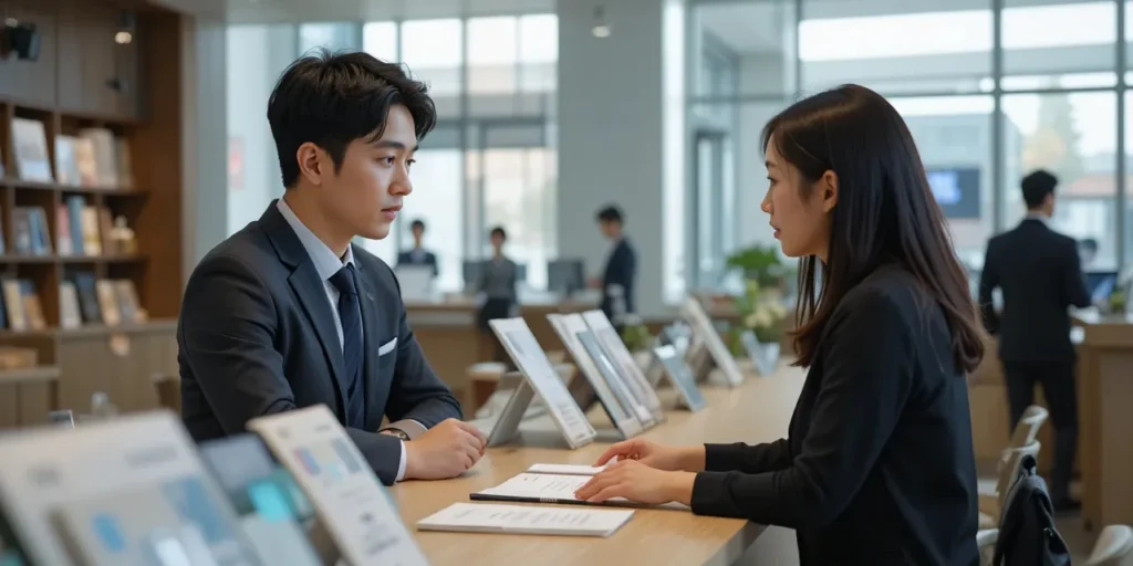 소상공인 정책자금 신청부터 종류까지 핵심 가이드 8 상담 창구에서 정책자금 절차 안내를 듣는 장면