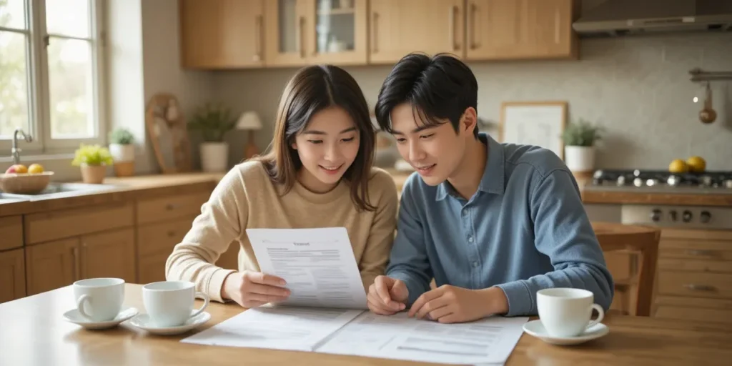 소상공인 25만원 지원금 경영안정바우처 지급 확정 4 소상공인 부부가 정부 바우처를 확인하는 모습