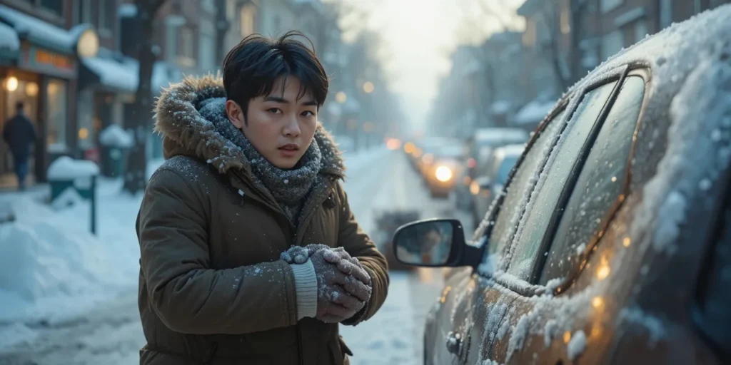 연료 공급 개선을 위해 첨가제를 주입하는 모습