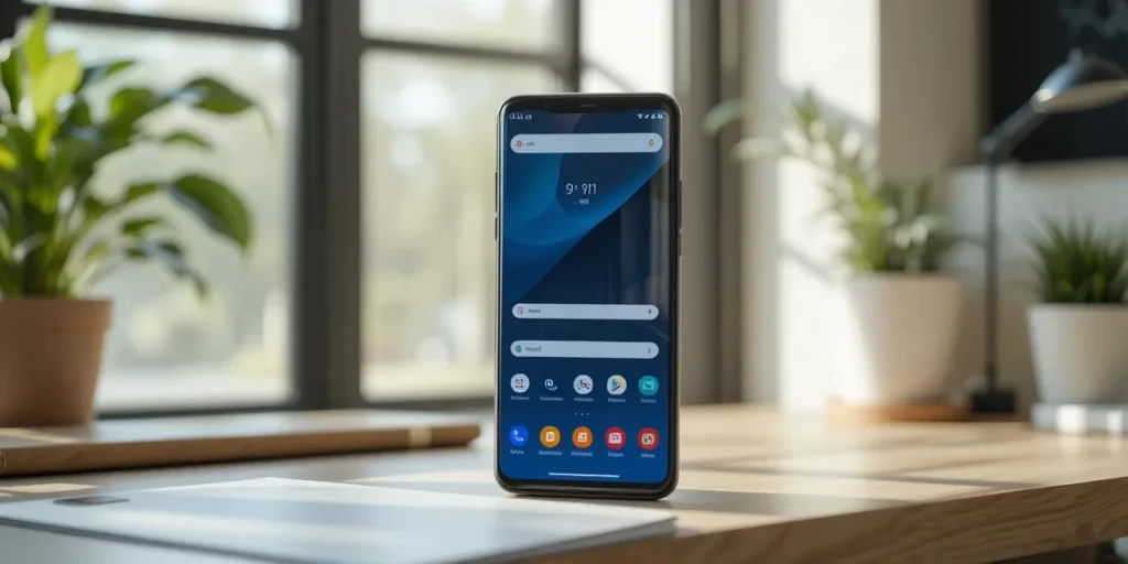 실내에서 아이폰으로 브이로그를 촬영하는 장면