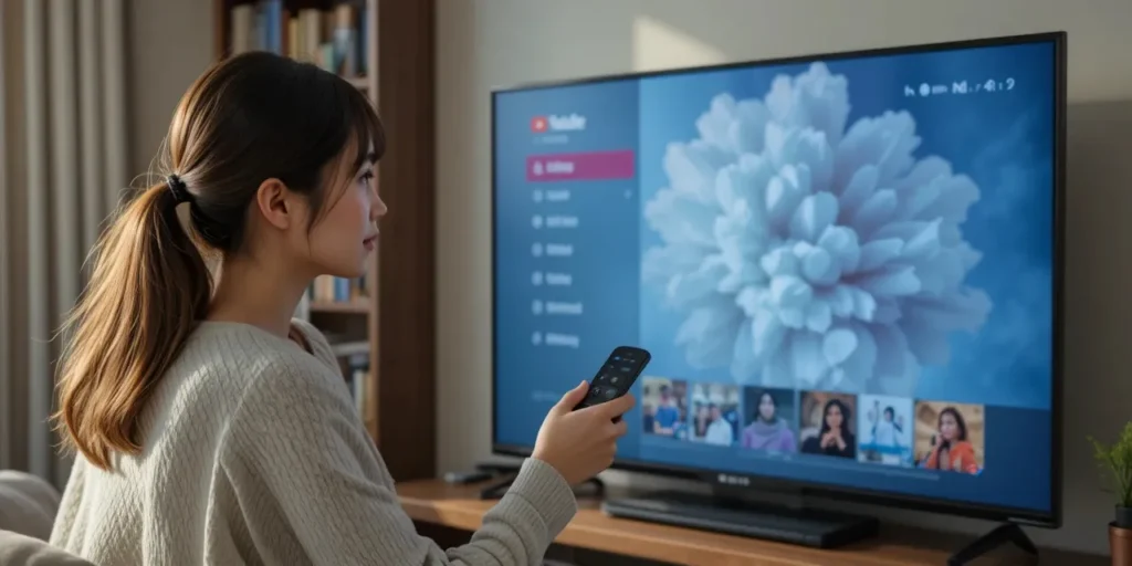 LG TV에서 자동재생 비활성화하는 모습