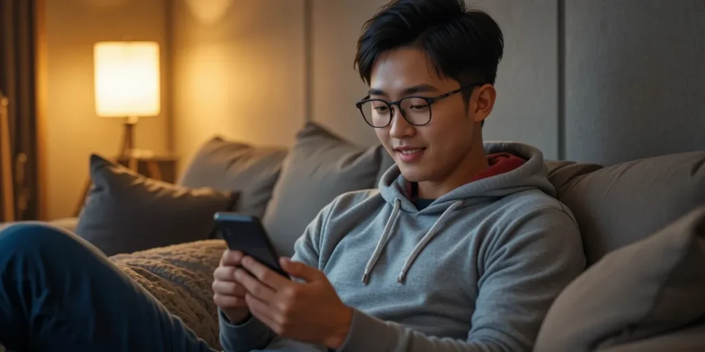 겨울철 자동차 예열, 엔진 보호 완벽 가이드 8 휴식 중 자동차 관련 정보를 읽는 남성의 모습