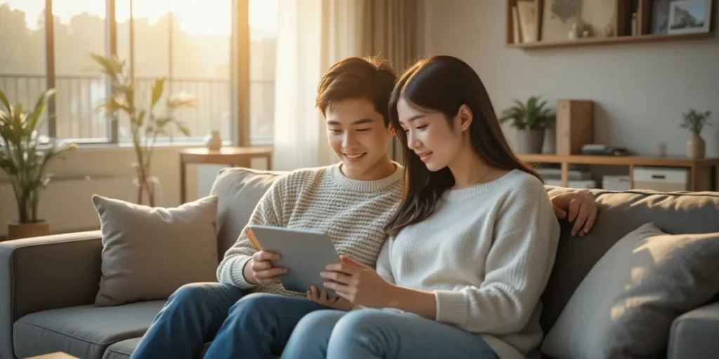 가족관계증명서 종류 쉽게 선택하는 법을 찾는 부부의 모습