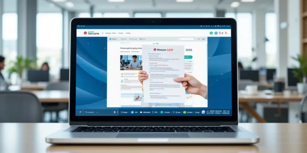 노트북을 이용해 온라인으로 등본을 발급 받은 모습