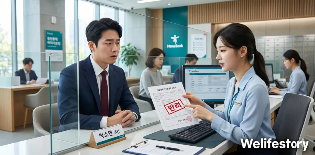 등기부등본 주소 변경 안 하면 생기는 불이익 및 법적 리스크 4 등기부등본 주소 변경 누락으로 대출 거절된 모습