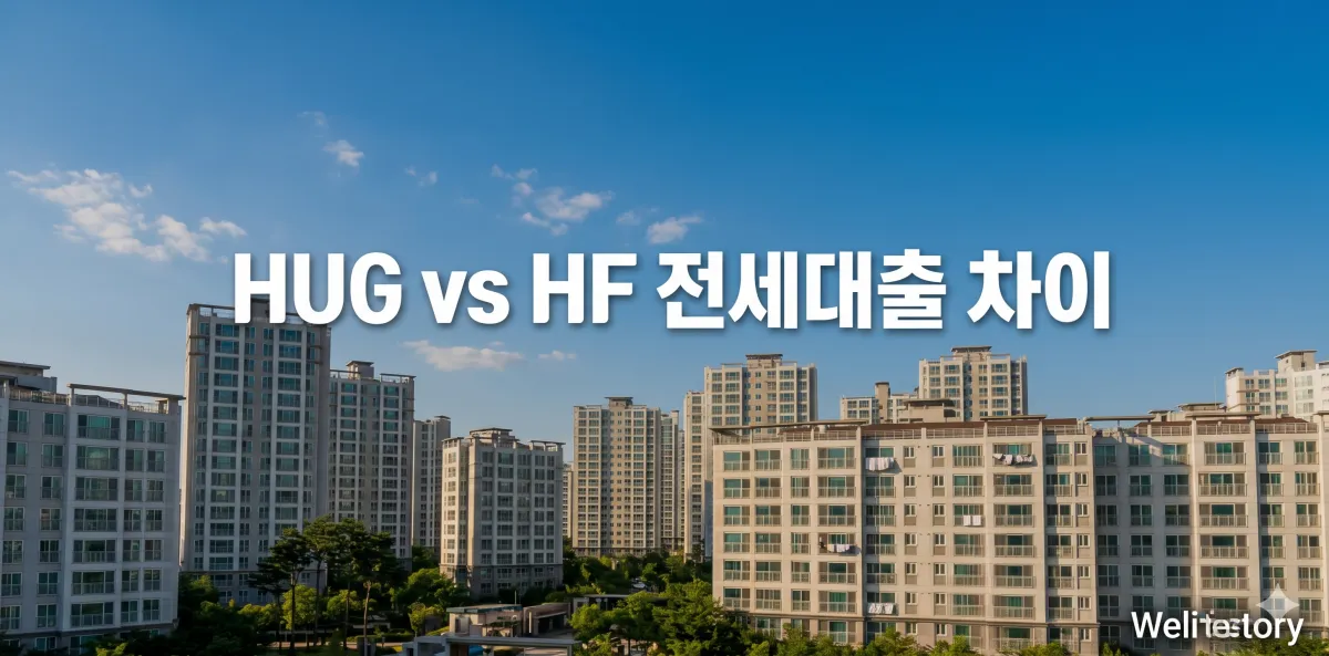 HUG 전세금안심대출 vs HF 전세자금보증 차이 모습