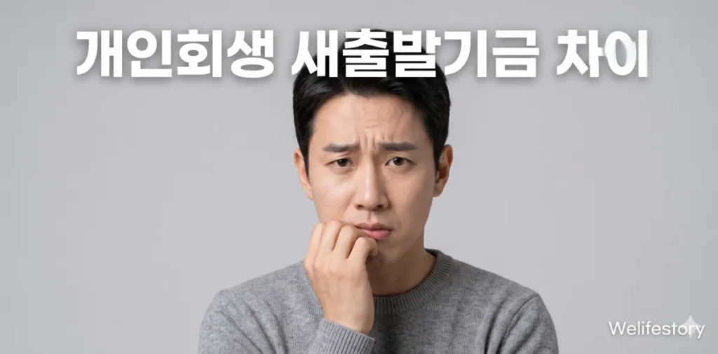 개인회생 새출발기금 차이 및 신용회복 장단점 완벽 비교 2 개인회생 새출발기금 차이 완벽하게 비교하고 나의 무거운 빚 고민을 덜어내는 모습