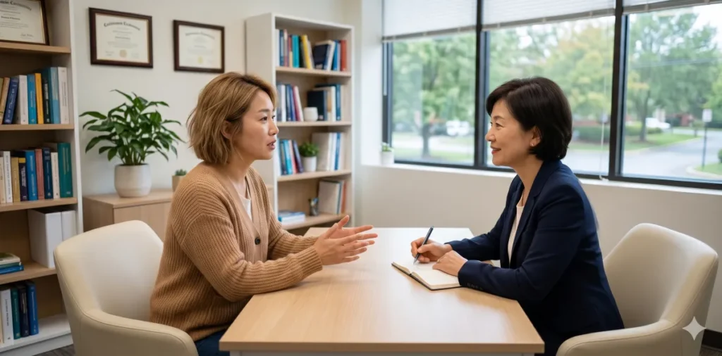 개인회생 새출발기금 차이 및 신용회복 장단점 완벽 비교 3 개인회생 새출발기금 차이 및 신용회복 장단점 서류를 상담사와 함께 확인하는 모습