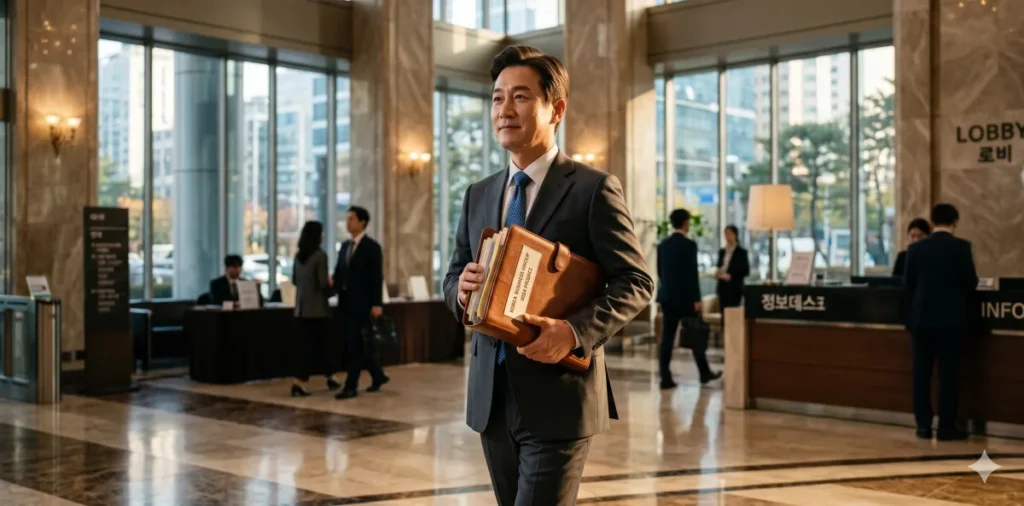 개인회생 새출발기금 차이 및 신용회복 장단점 완벽 비교 5 개인회생 새출발기금 차이 서류를 들고 아주 큰 법원 로비에 차분히 서 있는 모습
