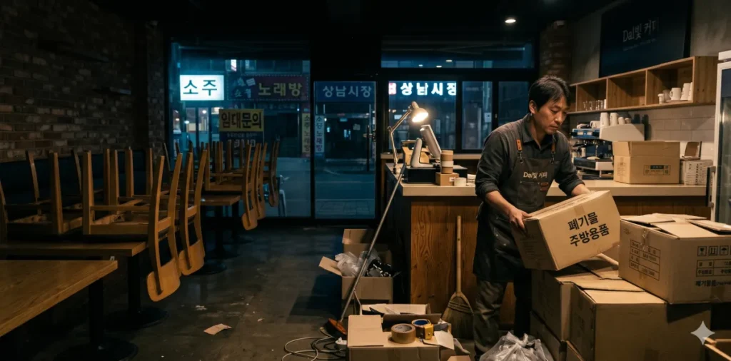 개인회생 새출발기금 차이 및 신용회복 장단점 완벽 비교 6 폐업 위기에서 개인회생 새출발기금 차이 내용을 고민하며 아주 깊게 절망하는 모습