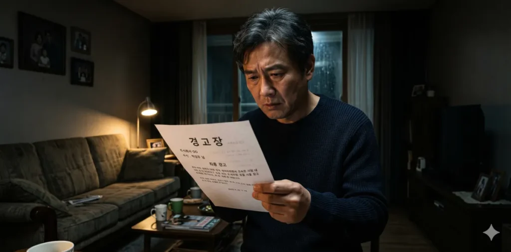 개인회생 새출발기금 차이 및 신용회복 장단점 완벽 비교 7 무서운 독촉장을 쥐고 개인회생 새출발기금 제도 선택을 심각하게 고민하는 모습
