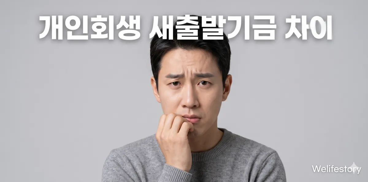 개인회생 새출발기금 차이 및 신용회복 장단점 완벽 비교 1 개인회생 새출발기금 차이 완벽하게 비교하고 나의 무거운 빚 고민을 덜어내는 모습
