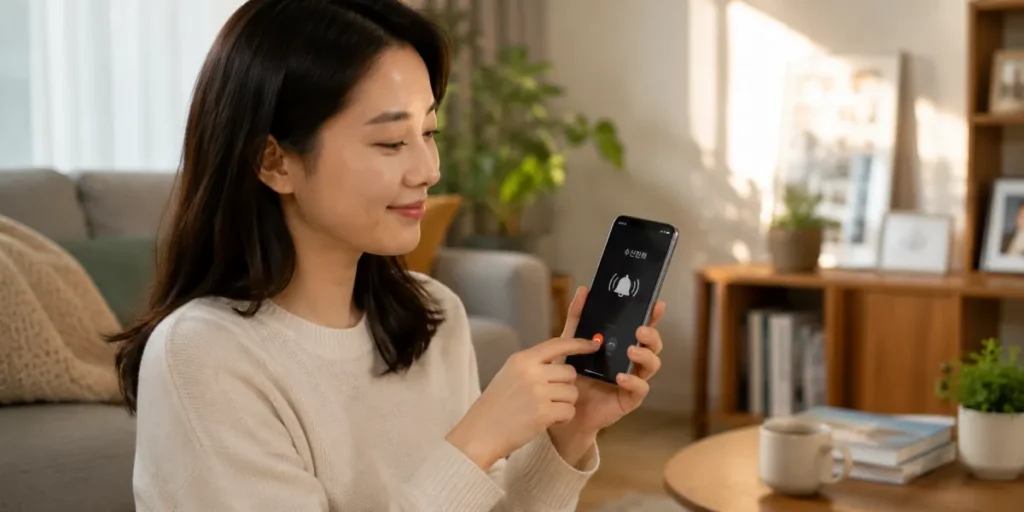 신용회복위원회 채무조정 접수 직후 지긋지긋한 추심 전화를 바로 차단한 모습