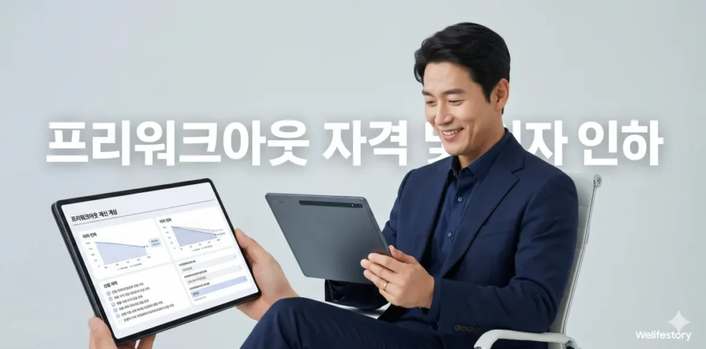 신용회복위원회 프리워크아웃 자격 조건과 연체 이자율 인하 혜택을 확인하는 모습