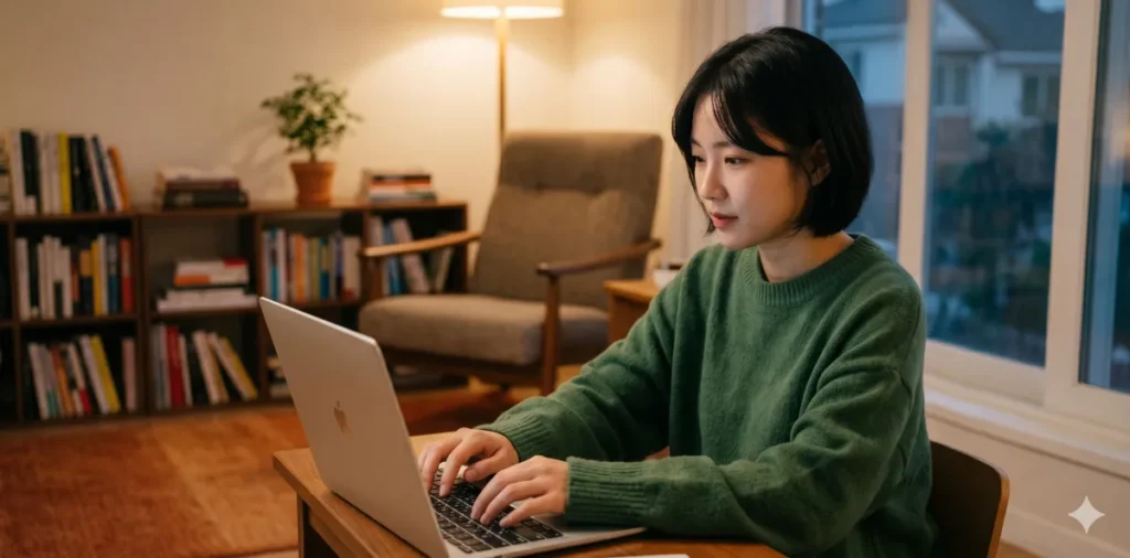 새출발기금 통장 압류 해제 및 채권 추심 중단 시점 가이드 5 집에서 전자소송으로 새출발기금 통장 압류 해제 서류를 전송하고 있는 모습