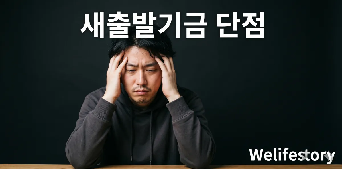 새출발기금 단점 3가지와 금융거래 불이익의 치명적인 문제점을 짚어보는 모습