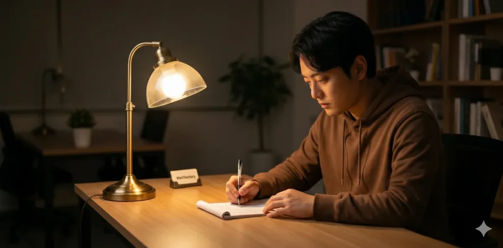 새출발기금 단점 요소와 각종 금융거래 불이익 조건들을 꼼꼼히 적어보는 모습