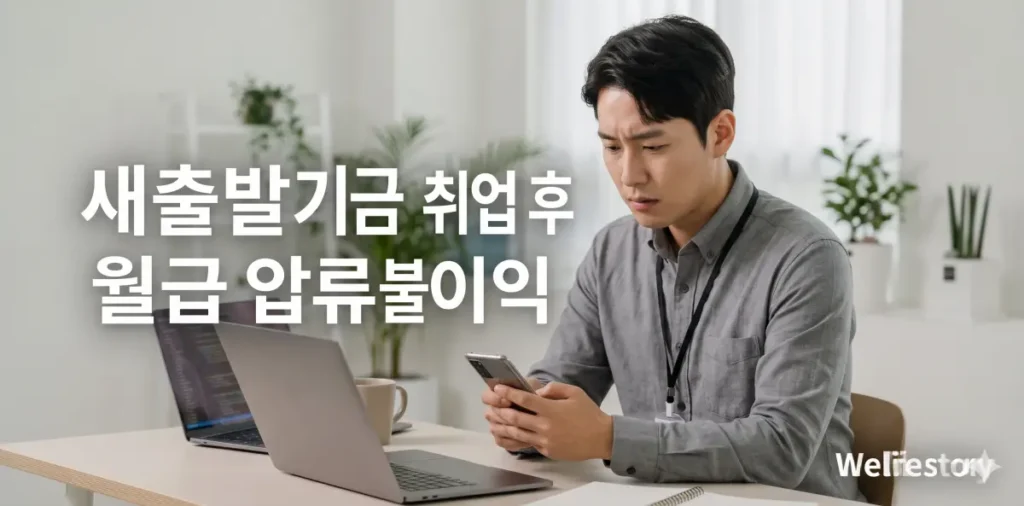 새출발기금 신청 후 취업 관련 정보를 확인하는 모습