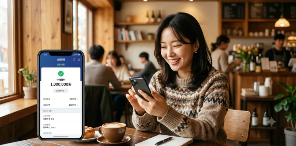 국민취업지원제도 내일배움카드 중복 참여 방법 및 연계 혜택 4 훈련참여지원수당 구직촉진수당 중복 입금 내역을 스마트폰으로 확인하는 장면