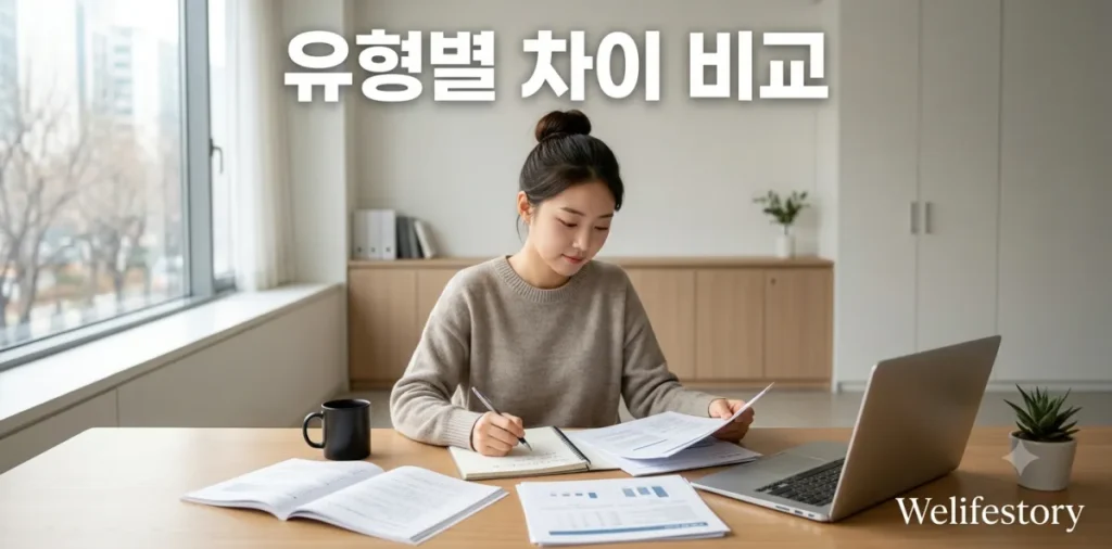 국민취업지원제도 1유형 2유형 차이, 자격조건과 지원금 정리 2 국민취업지원제도 1유형 2유형 차이 문서를 살펴보며 꼼꼼히 비교하는 모습