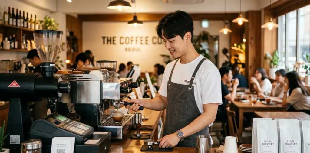 계약만료 실업급여 신청, 재계약 거절 시 실업인정 서류와 절차 5 알바 계약만료 실업급여 신청을 위해 매장에서 마지막으로 업무를 보는 남성